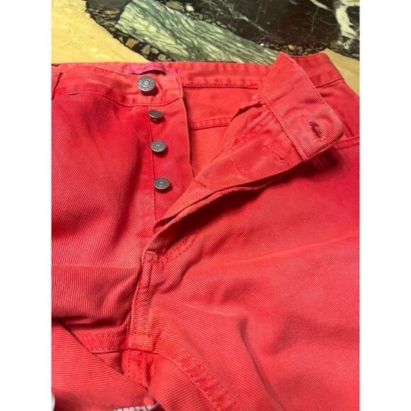 Pierre Balmain Red Jeans Waist 36" Size 36-50 - Picture 7 of 11